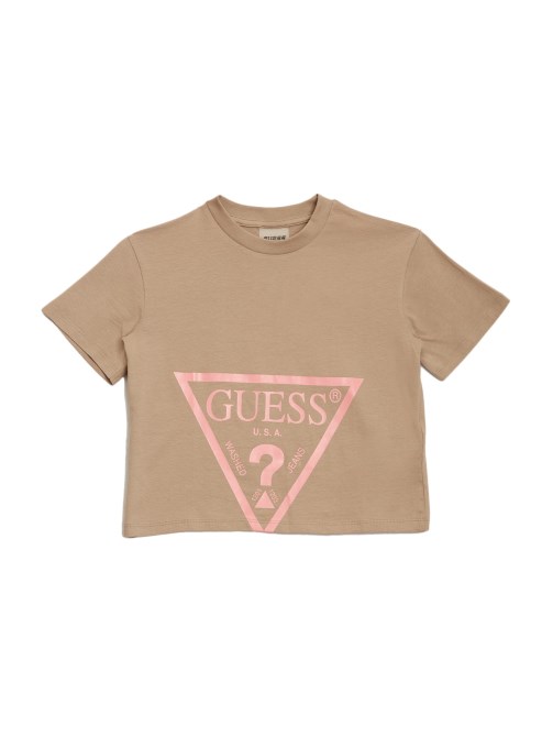 تي شيرت Guess أزرق دابر بشعار هيذر (8-14)