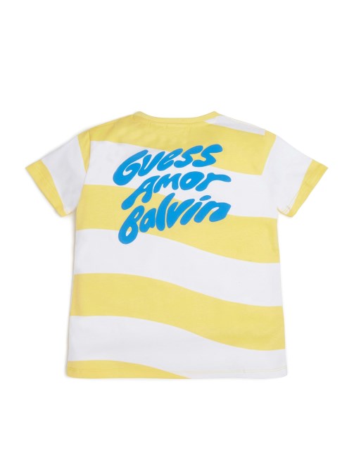 تي شيرت Guess Originals X J Balvin Wavy (للأطفال 8-14)